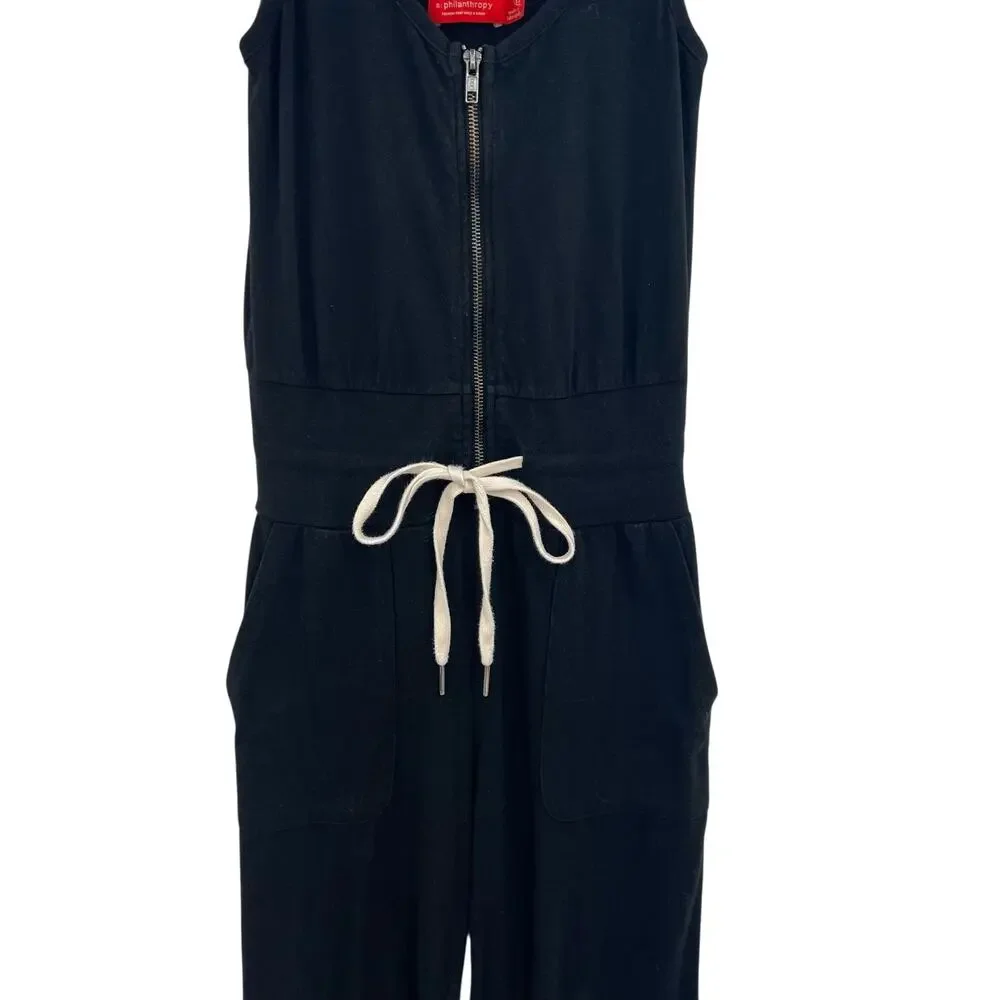 n:Philanthropy Griffith Jumpsuit‎ Zippered Drawstring-Waist Jogger Black Size XS - Picture 5 of 14